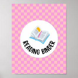 Poster inserir página de título de fichário de leitura 