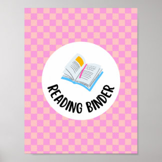 Poster inserir página de título de fichário de leitura 
