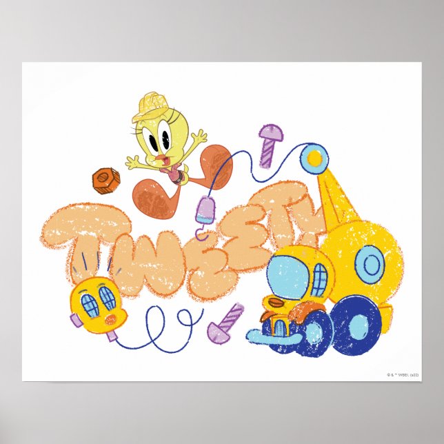 Poster INSETOS BUNNY BUILDERS™| Arte em esboço TWEETY™ (Frente)