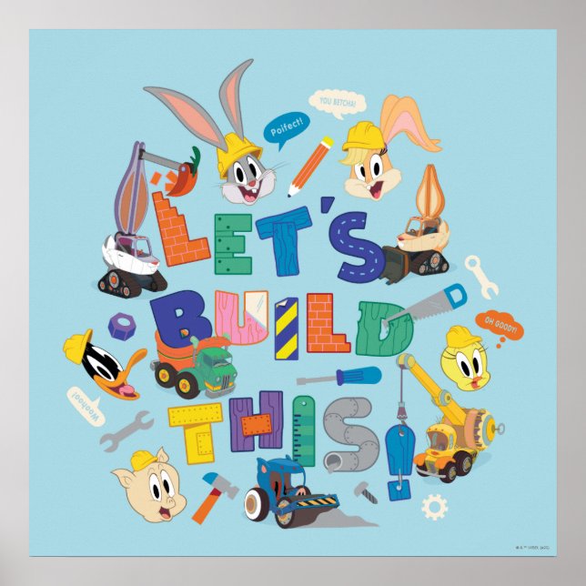 Poster INSETOS BUNNY BUILDERS™| Colagem "Vamos Build This (Frente)