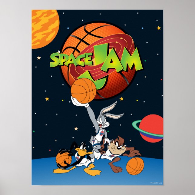 Poster INSETOS BUNNY™, DAFFY DUCK™ e TAZ™ SPACE JAM™ (Frente)