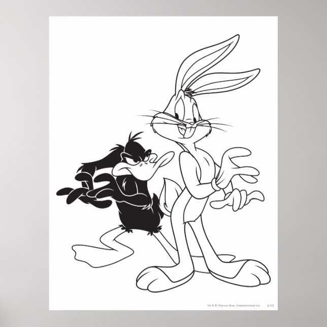 Poster INSETOS BUNNY™ e DAFFY DUCK™ (Frente)