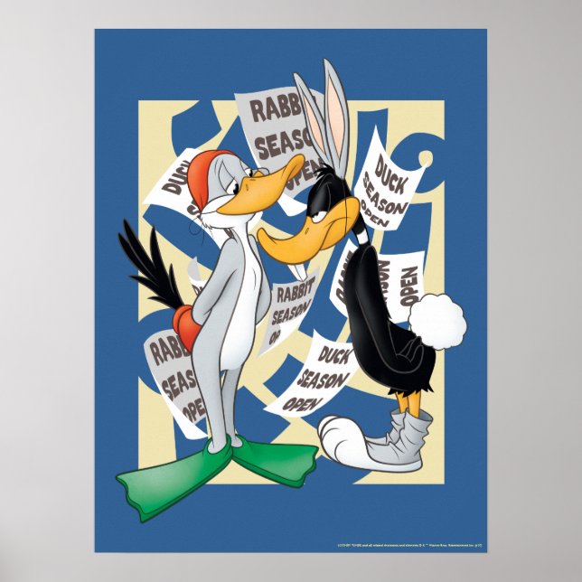 Poster INSETOS BUNNY™ E DAFFY DUCK™ prontos para a estaçã (Frente)