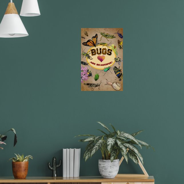 Poster Insetos são lindos! (Sala de Estar 1)
