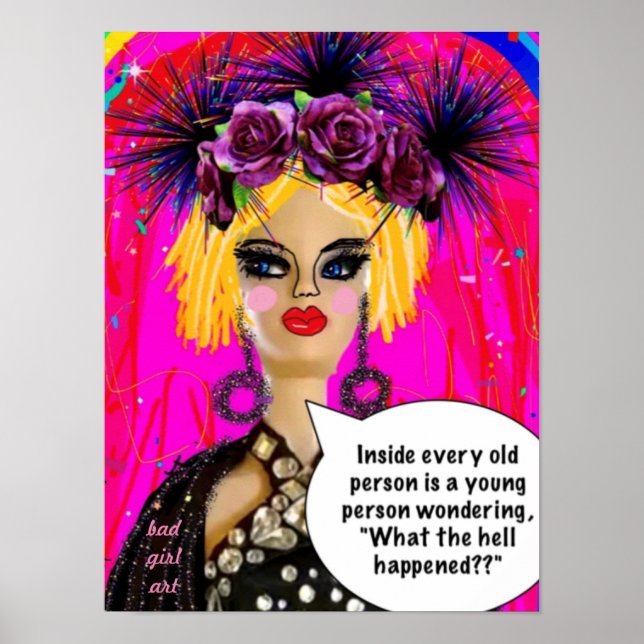 POSTER Inside every old person is a younger person (Frente)