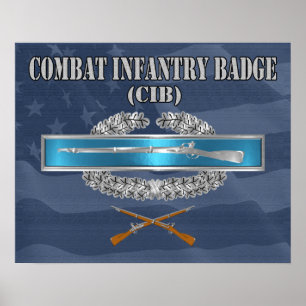 Poster Insígnia de Infantaria de Combate CIB