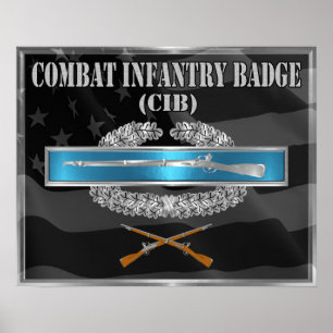 Poster Insígnia de Infantaria de Combate CIB