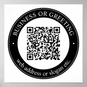 Poster Insira um site para um código QR instantâneo