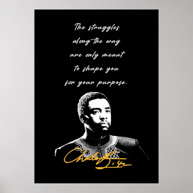 Poster Inspiração Chadwick Boseman (Frente)