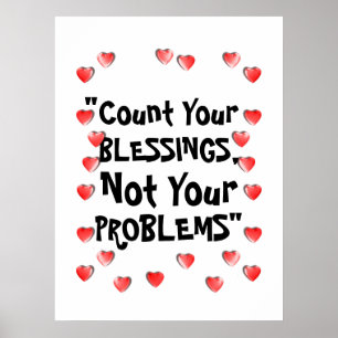 Poster Inspiração Conte Sua Citação de Vida de Abençoados