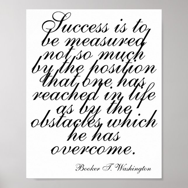 Poster Inspiração de Muro Negro, Citação Motivacional, (Frente)