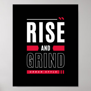 Poster Inspiração de Rise e Grind