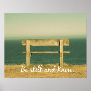 Poster Inspiração Esteja parado e conheça Verdadeiro