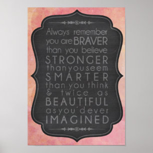 Poster Inspiração mais esperta e bonita mais forte mais