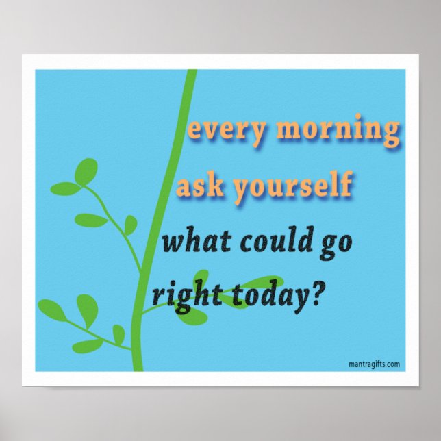 Pôster Inspiração matinal (Frente)