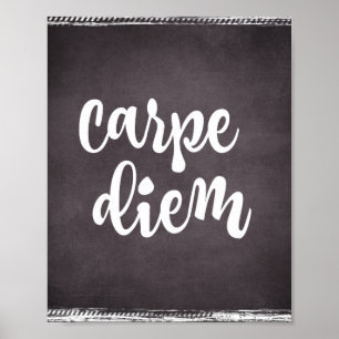 Pôster Inspiração Motivacional: Cota Diem Carpe
