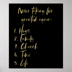 Poster Inspiração nunca aceita vida de lista garantida