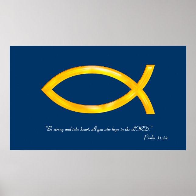 Poster Inspiração | Salmo 31; 24 (Frente)