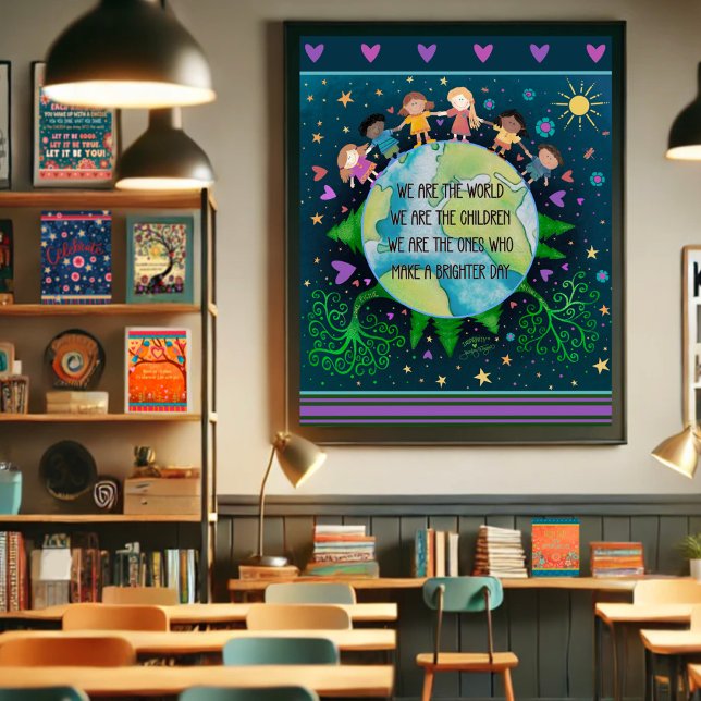 Poster Inspiração Somos A Citação Mundial De Crianças (Criador carregado)