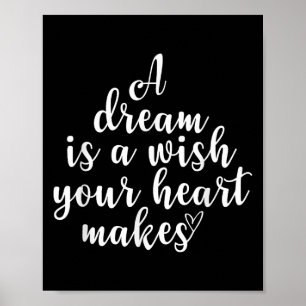 Poster Inspiração, Sonho É Um Desejo, Quo Motivacional