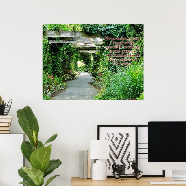 Poster Inspiracional de caminho espiritual (Escritório em casa)