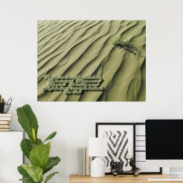 Poster Inspiracional de Escritura do Deserto