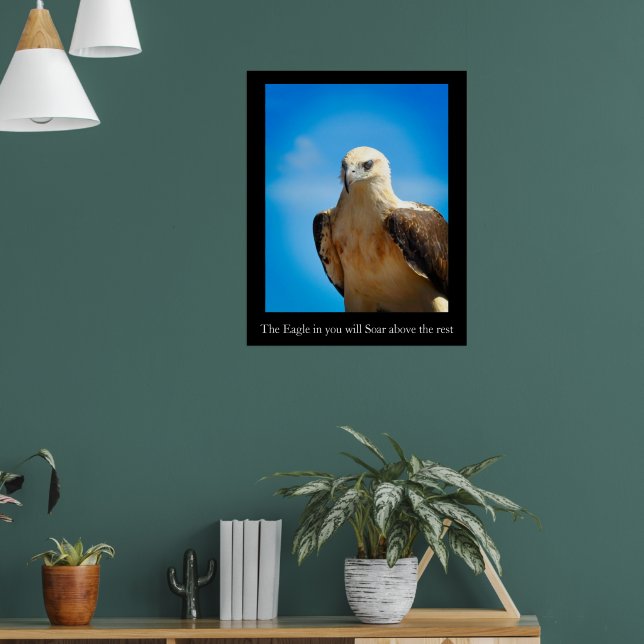 Poster Inspiracional Motivacional Eagle Design (Sala de Estar 1)