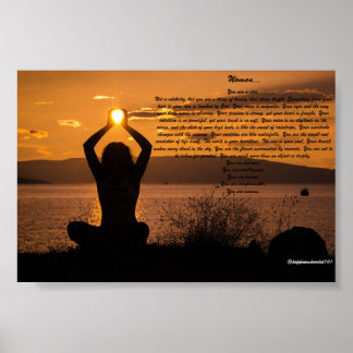 Poster inspiracional para mulheres