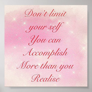 Poster inspirado bonito das citações