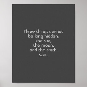 poster inspirado Buddha das citações no texto da