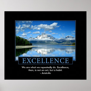 Poster inspirado da excelência