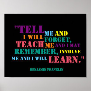 Poster inspirado das citações de Benjamin Frankl