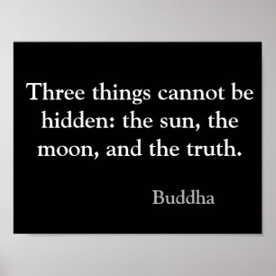 Poster inspirado das citações de Buddha da verda