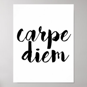Poster inspirado das citações de Carpe Diem