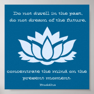 Poster inspirado das citações do sonho de Buddha