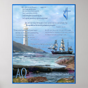 Poster inspirado do cristão das escrituras