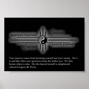 Poster inspirado do karaté