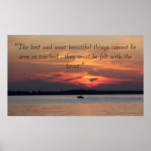 Poster inspirado do por do sol