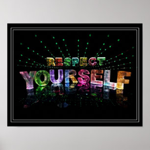 Poster inspirado do respeito você mesmo