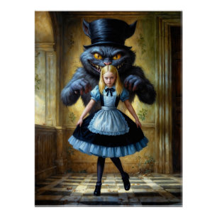 Pôster Inspirado em Alice no País das Maravilhas