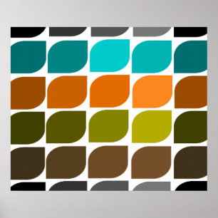 Poster inspirado moderno #2 da arte do meio sécul