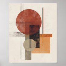 Inspirado no Bauhaus – Moderno Abstrato em Neutro