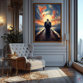 Poster Inspirado no Impressionismo O Grito