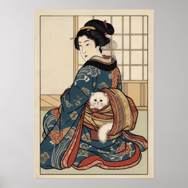 Poster Inspirado no Ukiyo-e – JAPÃO Dramático (Frente)