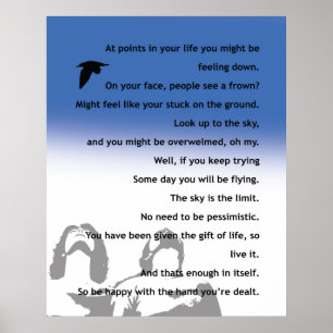 Poster inspirado - poema original