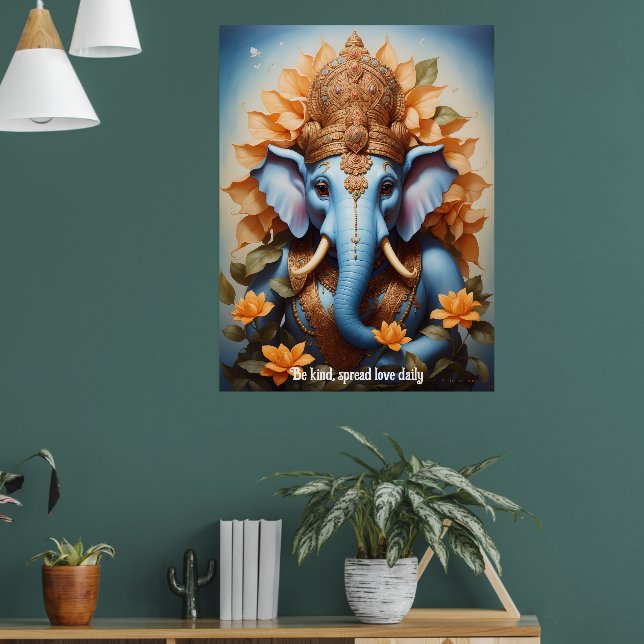 Poster Inspirado por Lord Ganesha (Sala de Estar 1)
