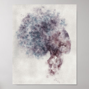 Poster inspirador da afirmação positiva - seja -