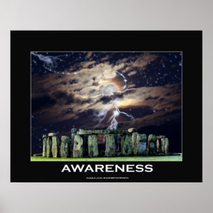 Poster inspirador da arte da consciência DE PEDRA