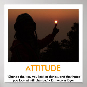 Poster inspirador da ATITUDE