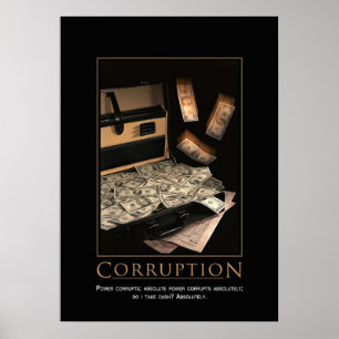 Poster inspirador da corrupção